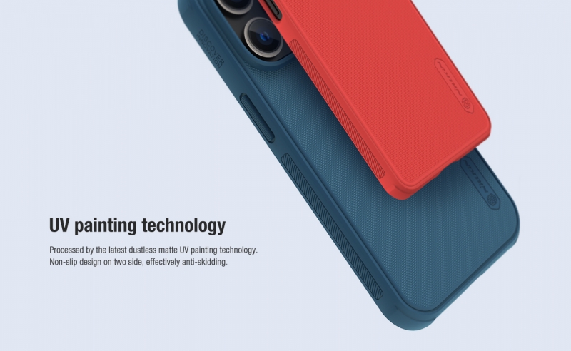 Ốp Lưng iPhone 14 Pro Max Nhựa Sần Viền Hai Bên Dẻo Hiệu Nillkin Chính Hãng được làm bằng chất nhựa PU sần cao cấp viền hai bên dẻo chống sốc tốt
